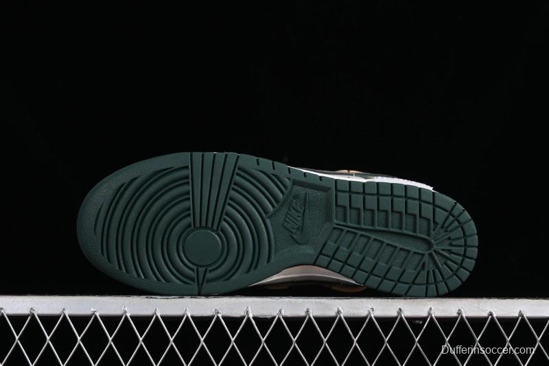 Nike Dunk Low Panda Prank Jungle Crossing - Green Wild Floating Abyss Beige Brown Green SB Lace-Up Low-Top Casual Skate Shoes - FD0350-133