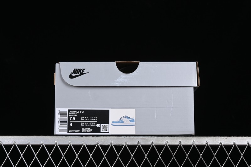 Nike Air Force 1 Low Custom Strap Casual Sneakers with Full-Length Air Cushion - ZH0316-021