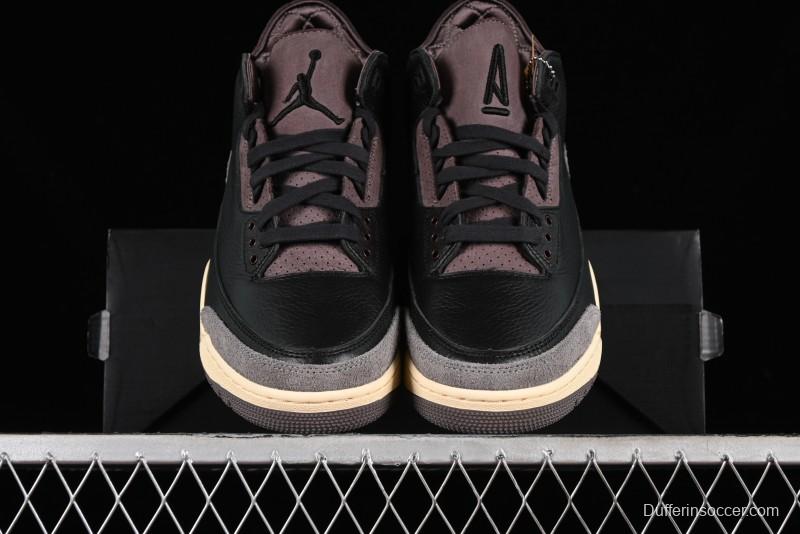 Nike A Ma Maniere x Air Jordan 3 Retro Black Sneakers - FZ4811-001