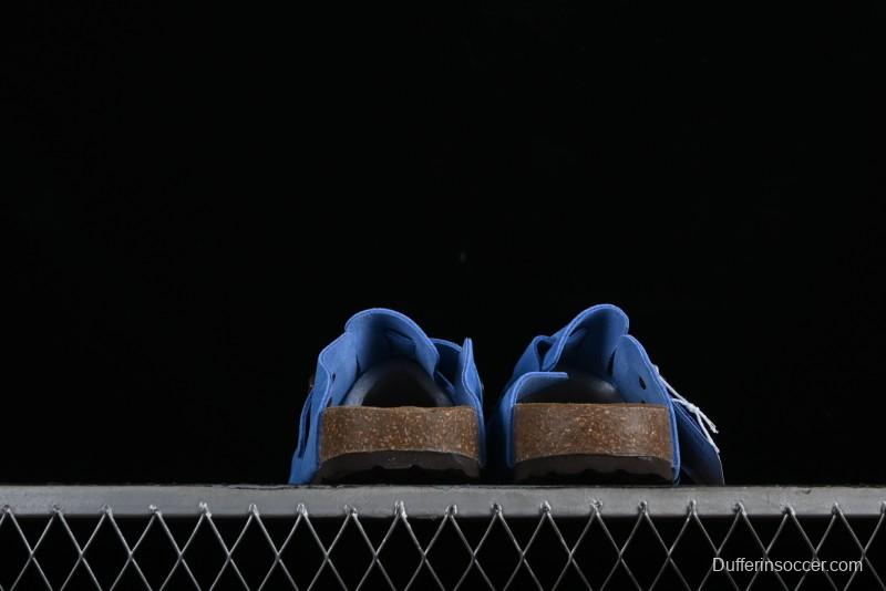 Birkenstock Arizona Soft Footbed Sandals with Suede Leather and Lambswool Lining - Original Blue