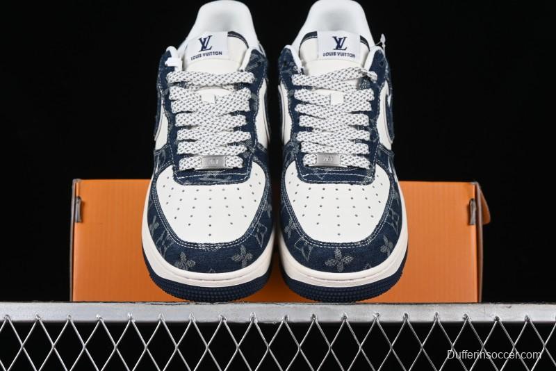 Nike Air Force 1 '07 Low LV Collaboration - Midnight Navy Low-Top Casual Sneakers - SJ2088-003
