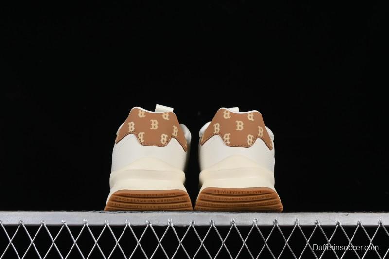 New York Yankees MLB Chunky Runner Denim Monogram Lightweight Casual Sneakers - 3ASHCRM3N43BRS