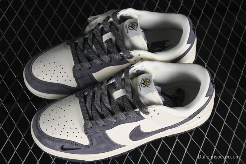 Nike SB Dunk Low Lightning Collaboration - Off White Navy Blue Small Blue Swoosh Anniversary High-End Custom Low-Top Casual Sneakers - XD1688-032