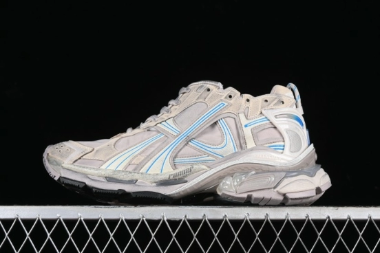 Balenciaga Runner Kith Four Color Retro Casual Sneakers - W3RNY2240