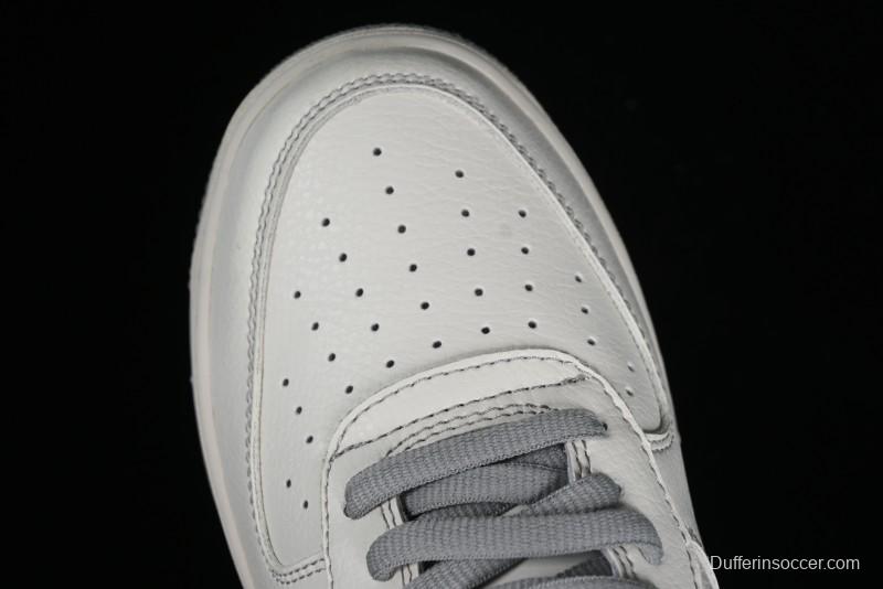 Balenciaga x Nike Air Force 1 '07 Low Triple Swoosh Beige Grey Casual Shoes - FR0538-091