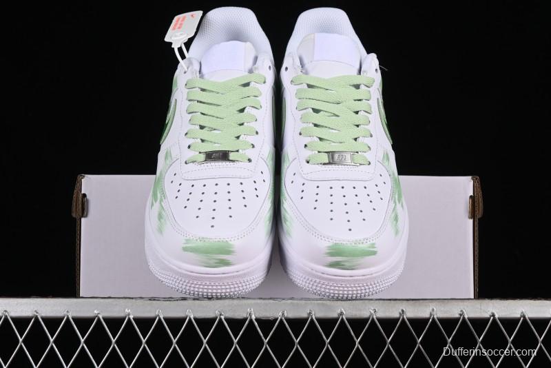 Nike Air Force 1 '07 Low Custom Hand-Painted Anime Theme with Swoosh Shadow and Strap - CW2288-111