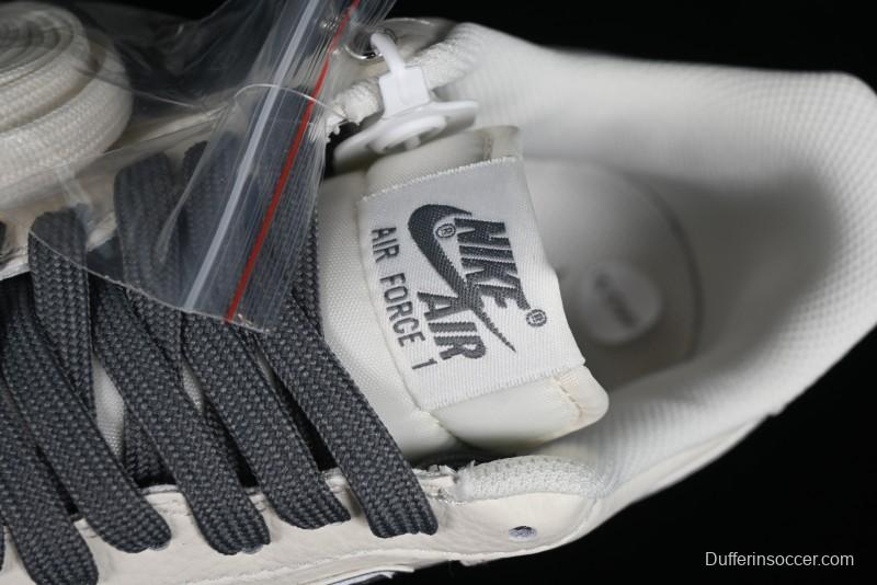 Nike Air Force 1'07 Low "Keep Fresh" Casual Sneakers in Dark Gray with Small Swoosh - BM2023-105