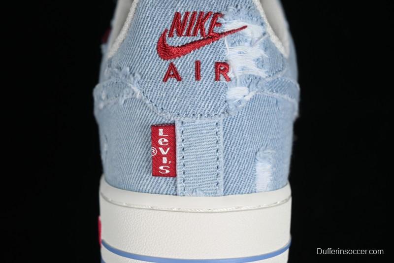 Levi's x Nike Air Force 1 '07 Low Denim Casual Sneakers - CH2211-168