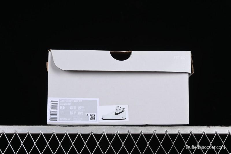 Nike Air Force 1 '07 Mid Casual Sneakers in White/Black - DV0806-101
