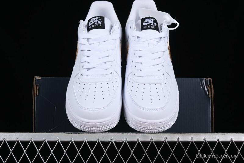 Nike Air Force 1 '07 Low Casual Sneakers with Full-Length Air Cushion - AO1635-100
