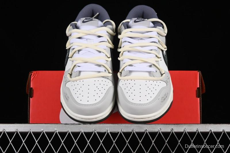 Nike Dunk Low SE Bubble Jellyfish Grey Island SB Strap Low-Top Casual Skate Shoes - FJ4188-100