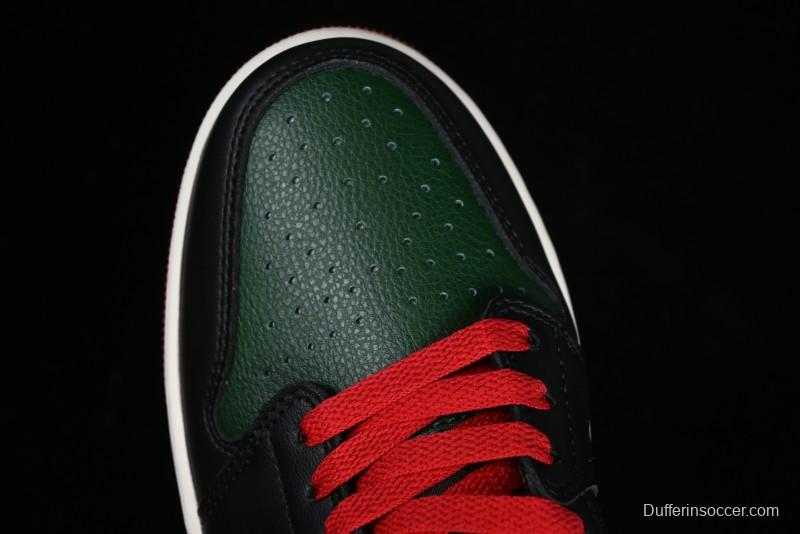 Nike Air Jordan 1 Low AJ1 Black Green Casual Sneakers - CZ0775-036