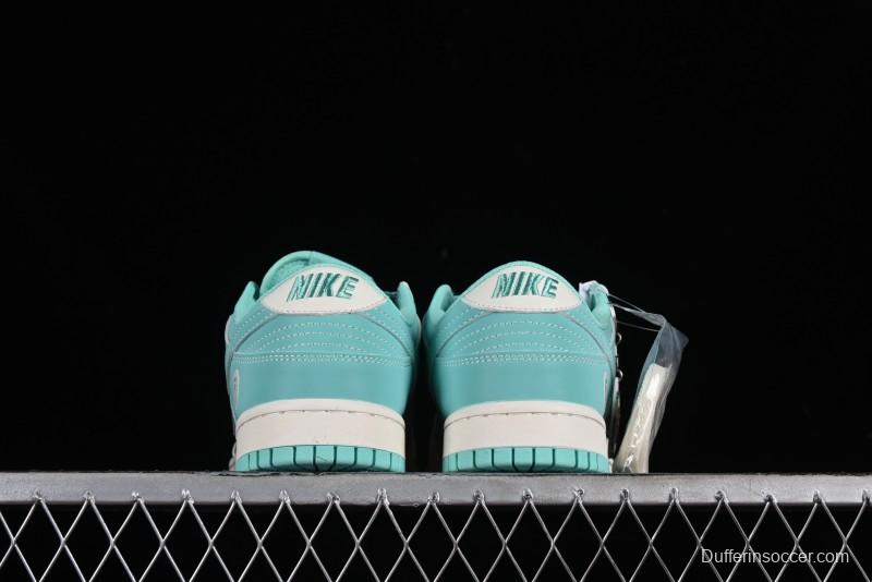 Nike SB Dunk Low BAPE Collaboration - Beige Grey Indigo Anniversary Custom Low-Top Casual Skate Shoes - BB8969-003