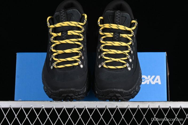 HOKA ONE ONE Tor Summit Low-Top Running Shoes with Geometric Cushioning for Stability and Traction - 1147952 BBLC