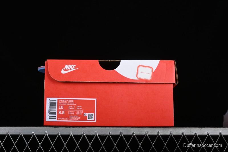 Nike P-6000 PRM Retro Casual Sneakers with Lightweight Design - BV1021-102