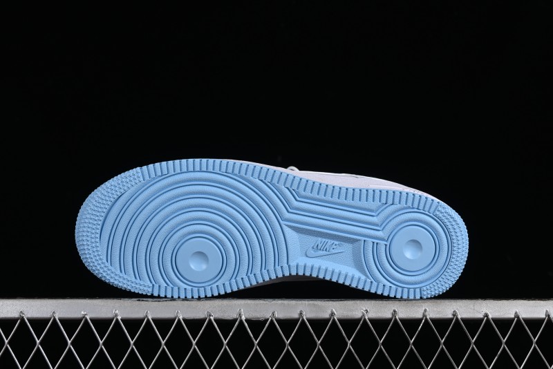 Nike Air Force 1 '07 Low White Blue Casual Sneakers - FQ4296-100