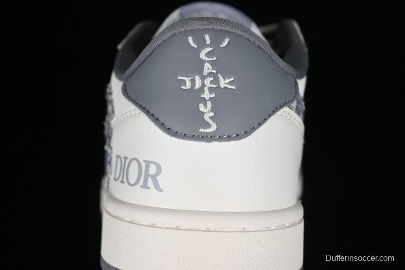 Nike Travis Scott x Fragment Design x Air Jordan 1 Low OG SP AJ1 Retro Sneakers - DM6688-603