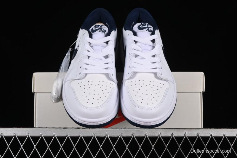 Nike Air Jordan 1 Low '85 Metallic Blue Retro Sneakers - FB9933-141