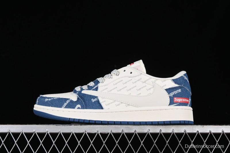 Nike Air Jordan 1 Low OG SP Travis Scott x Fragment Design Collaboration Sneakers - LJ5188-001