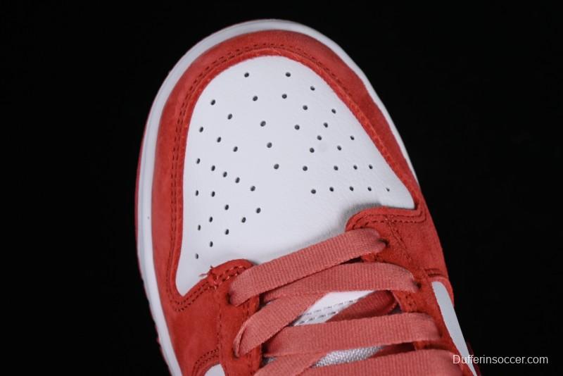 Nike SB Dunk Low Retro Valentine's Day 2024 White Rose Red Skateboarding Shoes - FQ7056-100