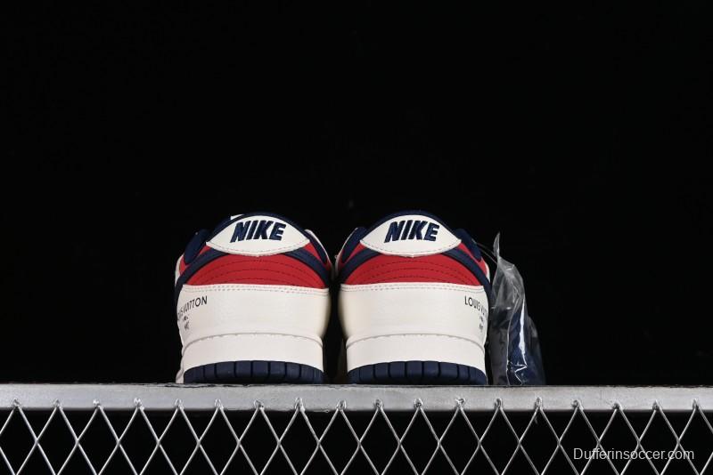 Nike SB Dunk Low LV Collaboration Anniversary High-End Custom Low-Top Casual Sneakers - XX2025-313