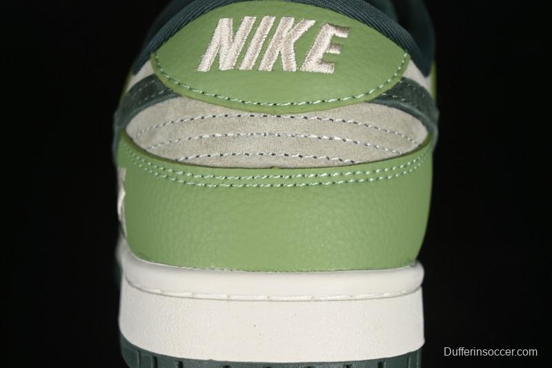 Nike SB Dunk Low UN Collaboration - Flying Spring Green Anniversary High-End Custom Low-Top Casual Skate Shoes - JH8310-959