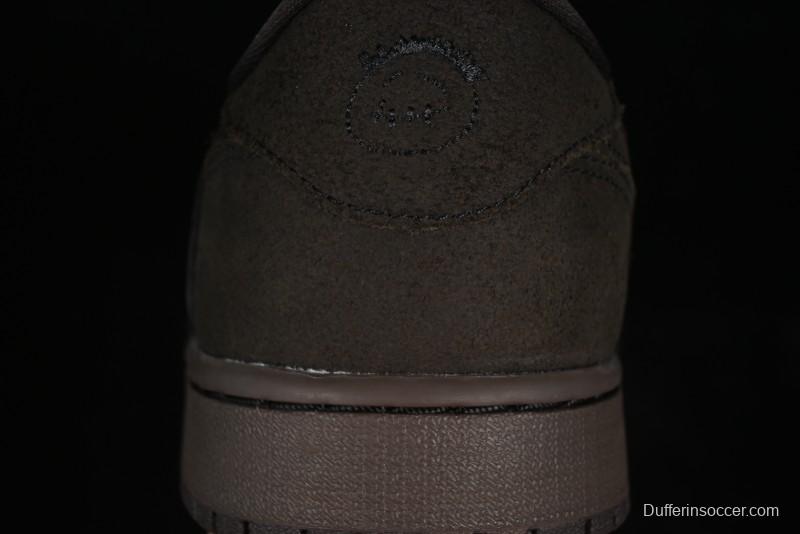 Nike Travis Scott x Air Jordan 1 Low OG AJ1 Reverse Swoosh Sneakers - DM7866-202