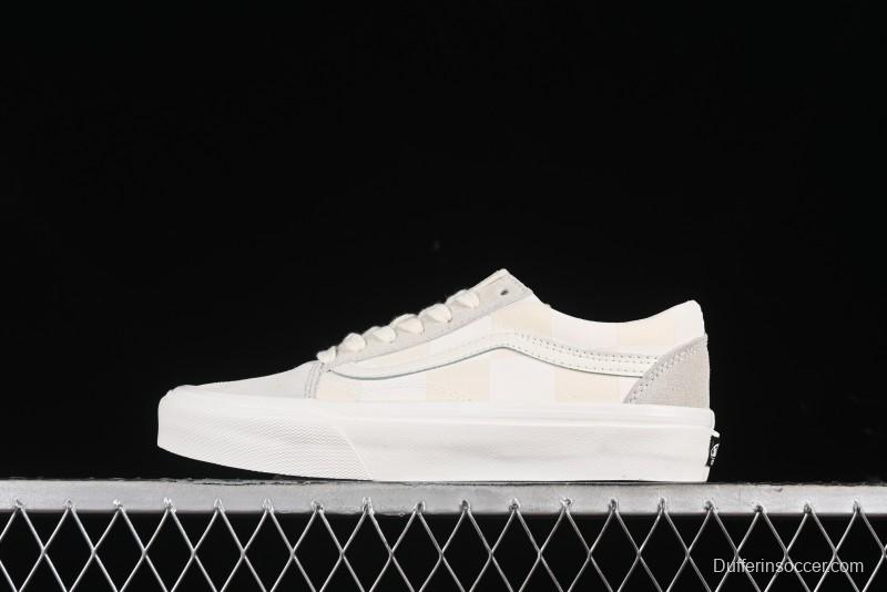 Vans Old Skool Checkerboard Low-Top Retro Skate Shoes - VN000D3ED02