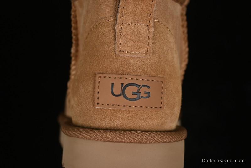 UGG Classic Ultra Mini Short Boots with Genuine Australian Shearling and TREADLITE Outsole - 1116109