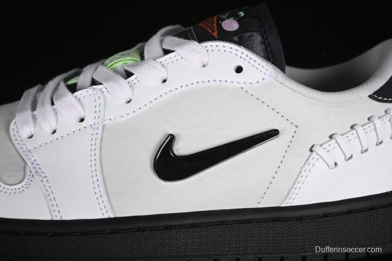 Nike Air Jordan 1 Low Method of Make Casual Sneakers with Metallic Grey Design - HM3689-001