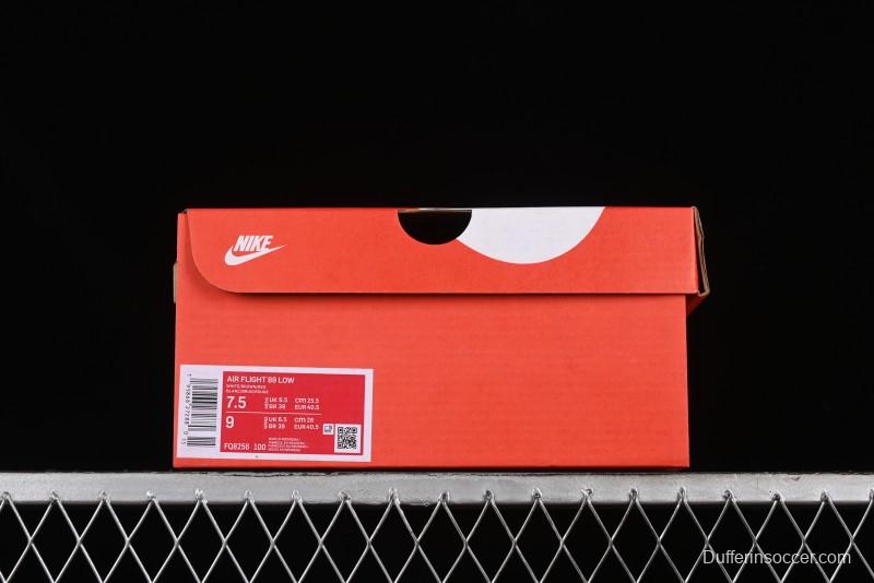 Nike Air Flight 89 Low Basketball Shoes with Air Cushion Technology - FQ8256-100