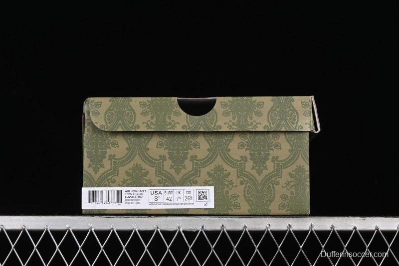 Nike Travis Scott x Fragment Design x Air Jordan 1 Low OG SP AJ1 Retro Sneakers - SJ2068-107