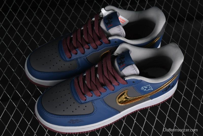 Nike Air Force 1 '07 Low Sun Black Myth Wukong Themed Casual Sneakers - CW2288-111