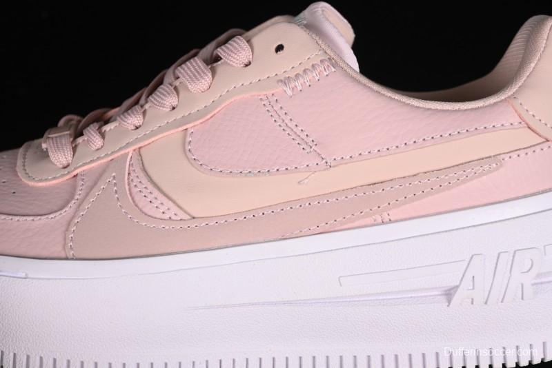 Nike Air Force 1 PLT Low-Top Casual Sneakers with Speed-Inspired Swoosh Design - DJ9946-602