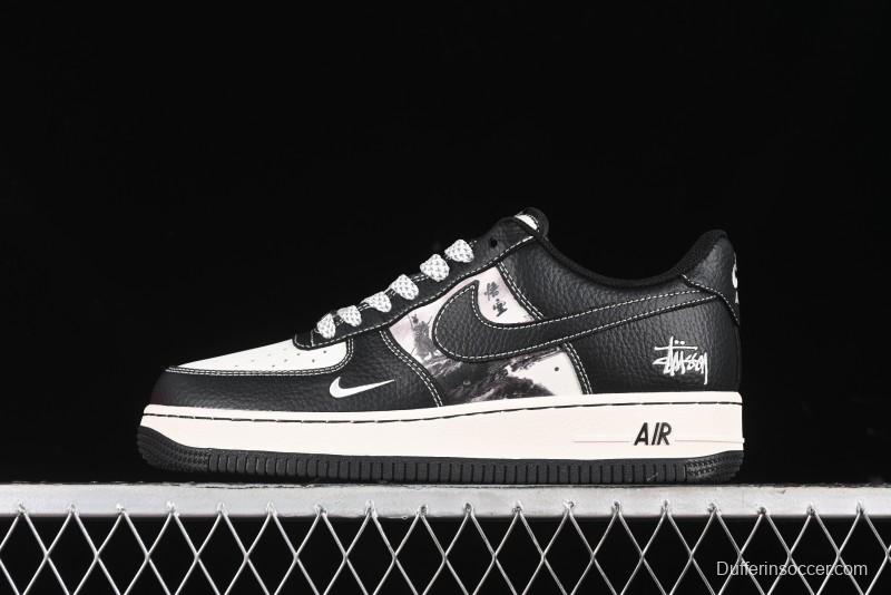 Nike Air Force 1 '07 Low Stussy Collaboration - Mythical Wukong Low-Top Casual Sneakers - XZ6188-555