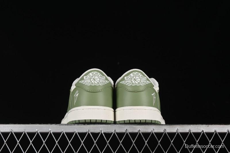 Nike Travis Scott x Fragment Design x Air Jordan 1 Low OG SP AJ1 Low Top Casual Sneakers - DM7866-019