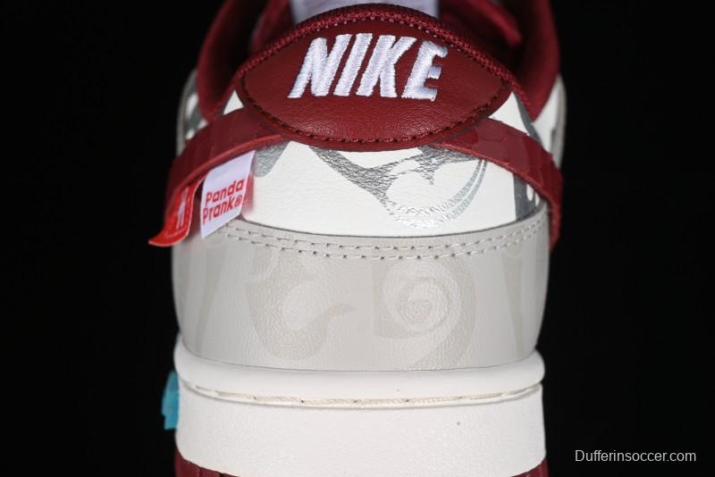 Nike Dunk Low Panda Prank CNY Year of the Dragon Limited Edition Team Red SB Low Top Casual Skate Shoes - DD1391-601