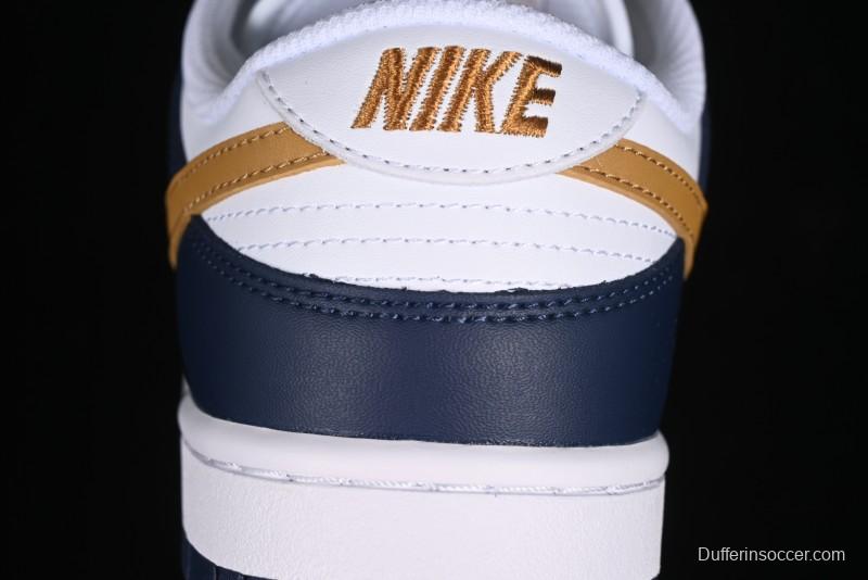 Nike Dunk Low SB Skateboarding Shoes in Black/White/Gold Colorway - FB9109-111