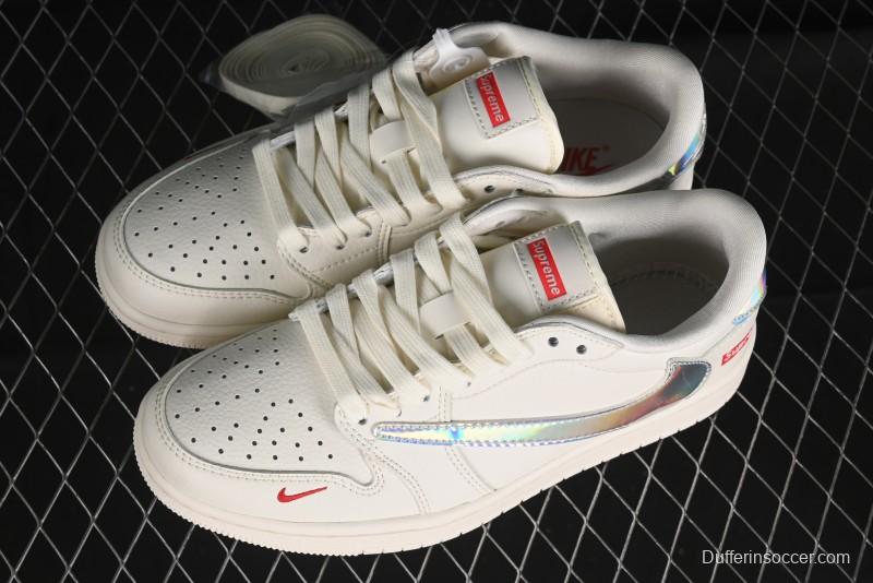 Nike Travis Scott x Fragment Design x Air Jordan 1 Low OG SP AJ1 Supreme Collaboration - CF3688-015