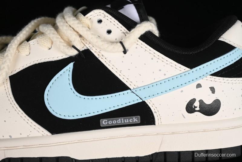 Nike Dunk Low SB Retro Vintage Panda Blueberry Casual Sneakers - DD1391-100