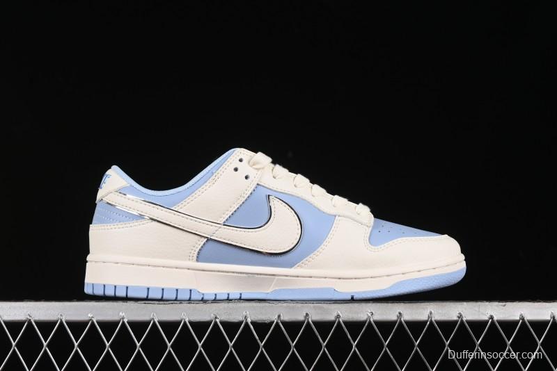 Nike SB Dunk Low Burberry Collaboration - Bondi Blue Anniversary High-End Custom Low-Top Casual Sneakers - BB5252-601