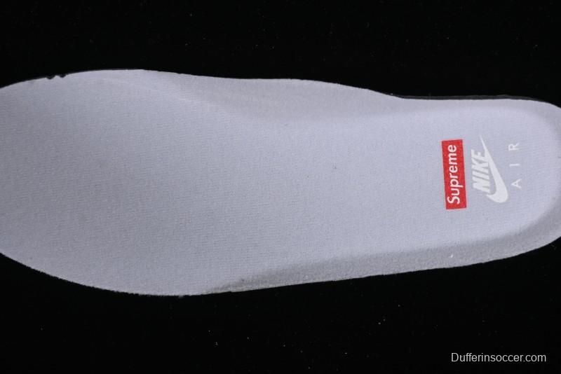 Supreme x Nike Air Force 1 '07 Low Casual Sneakers with Full-Length Air Solo Cushion - CU9225-010