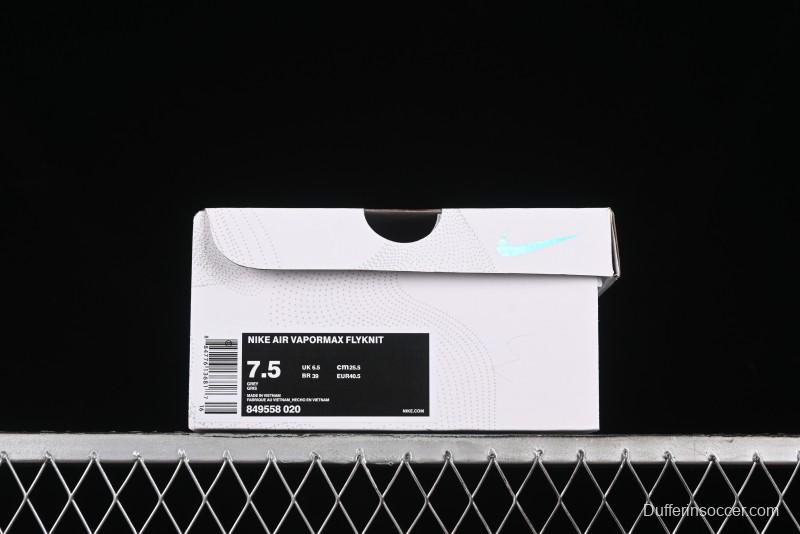 Nike Vapormax Flyknit Breathable Casual Running Shoes with Full-Length Air Cushion - 849558-020