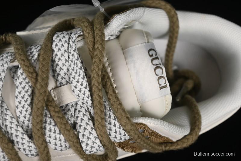 Nike SB Dunk Low Gucci Collaboration - Yellow Denim with Subtle Pattern and White Swoosh Anniversary High-End Custom Low-Top Casual Sneakers - SJ2068-273