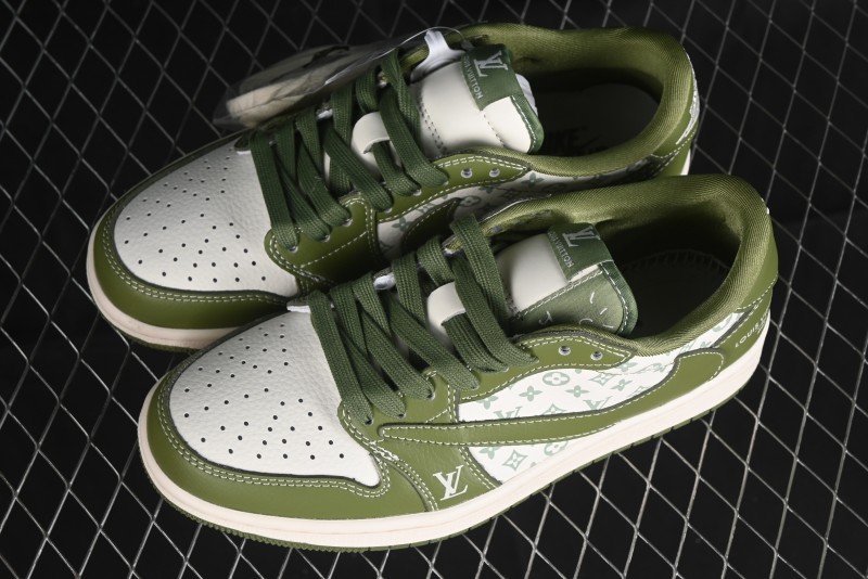 Nike Travis Scott x Fragment Design x Air Jordan 1 Low OG SP AJ1 LV Collaboration - LX1988-105