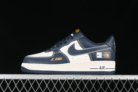 Nike Air Force 1 '07 Low The North Face x CDG Dark Blue Casual Sneakers - KK1988-014