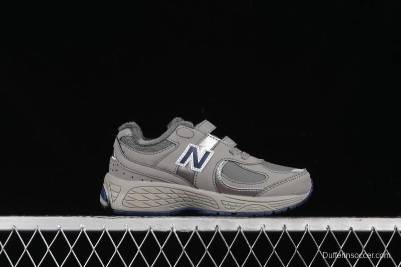New Balance 2002R Series Hook & Loop Kids Shoes with Fleece Lining - PV2002RA