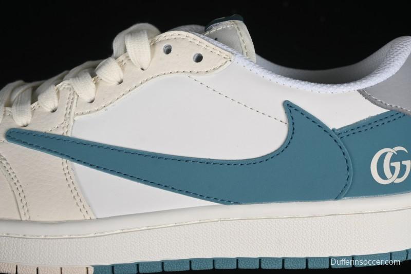 Nike Travis Scott x Fragment Design x Air Jordan 1 Low OG SP AJ1 Retro Sneakers - LJ5188-022