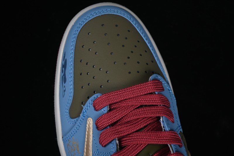 Nike Travis Scott x Fragment Design x Air Jordan 1 Low OG SP AJ1 Low Top Casual Sneakers - CH6336-015