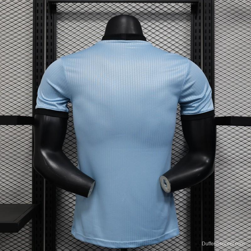Player Version 2025 Germany 125Th Anniversary Light Blue with Adidas Retro Design Jersey